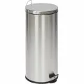 Ведро мусорное с педалью и доводчиком Luscan 30 л, матовое, нерж сталь, 1744794