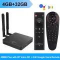 ТВ-приставка UGOOS AM6B Plus с ОС Android 9,0, 4 Гб ОЗУ и 32 Гб ПЗУ, 4G32G RC G30S, Европейская