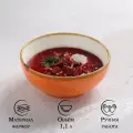 Салатник фарпоровый Церера 1,1 л, 18,5х8 см, оранжевый