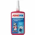 Анаэробный клей низкой прочности для резьбовых соединений ADHESOL 522 250мл.