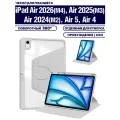 Чехол на Apple iPad Air 11 2025 (M3), Air 11 2024 (M2), Air 5 2022, Air 4 2020, микрофибра, держатель для стилуса, поворотный 360 градусов (серый)