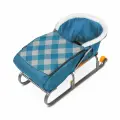 Матрац- сиденье для санок универсальное Nika СС3-2 утепленное с чехлом для ног, капри в клетку