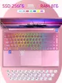 Ноутбук N4000, 15.6, 8ГБ ОЗУ, 256ГБ SSD, Розовый Разрушитель: Игровой Ноутбук с Безупречной Силой