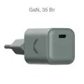 Быстрое зарядное устройство COMMO 35W Mini Charger 1xUSB-C, 35 Вт, Серо-зелёный