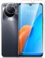 Защитное стекло на Infinix Note 12 (2023) (Инфиникс Нот 12 2023 г) гибридное - пленка + стекловолокно на Экран и Камеру прозрачное Hybrid Glass Miuko