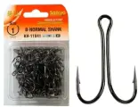 Крючки для рыбалки Saikyo двойные Normal Shank KH-11041 №1/0 BN ( упк. по 100шт.)
