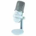 Микрофон проводной HyperX SoloCast, комплектация: микрофон, разъем: USB, белый, 1 шт