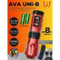 Тату машинка для перманентного макияжа и татуажа беспроводная AVA UNi-B Red