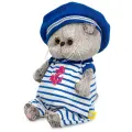 Игрушка мягкая BASIK Басик BABY в полосатом комбинезоне и берете 20см