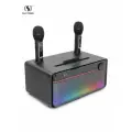 Караоке система для дома с двумя микрофонами SORDA SD-328 30 ватт, с функцией Bluetooth, AUX, USB, Черный