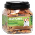 Лакомство для собак Green Qzin здоровье- злаковые галеты с курицей (мясо курицы и злаки) туба 750 г