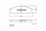 Колодки тормозные дисковые передние NISSAN TERRANO I (WD21) Akebono арт. AN401K