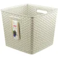 Корзинка Curver квадратная My Style 25л 325*325*280 кремовый (196862)