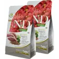 FARMINA CAT N&D GRAIN FREE QUINOA NEUTERED DUCK, BROCOLLI & ASPARAGUS беззерн взрос кастрир/стерилиз кошки утка/брокколи/спаржа/киноа (0,3 + 0,3 кг)