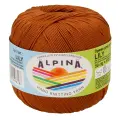 Пряжа Alpina LILY 10 шт. по 50 г 100% мерсеризованный хлопок 175 м №037 св. коричневый