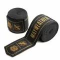 Бинты боксерские HAYABUSA Mayweather 180 Stretch Hand Wraps 4,5 м, черно-золотые