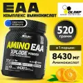 Olimp Sport Nutrition, Amino EAAnabol Xplode Powder, Аминокислотный комплекс для выносливости, энергии и набора мышечной массы, порошок 520 г со вкусом апельсина