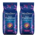 Кофе в зернах Movenpick Espresso, 1кг, тёмная обжарка, 2 упаковки