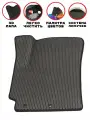 Коврик водителя EVA/ЭВА для NISSAN X-TRAIL T-31 (Ниссан Икс Трейл Т31), 2007-2014 гг, с 3Д лапой, без разреза, серые соты с черным кантом