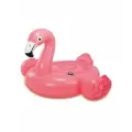 Надувной пляжный матрас-плюшка Розового фламинго большой, размер 178х135 см.