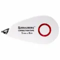 Корректирующая лента BRAUBERG SUPER, 5 мм х 16 м, корпус белый, блистер, 229061 Набор - 12 шт.