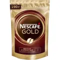 Кофе растворимый Nescafe Gold сублимированный с добавлением молотого, пакет, 190 г, 3 уп.