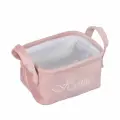 Корзина для хранения Lemax Велюр, 210х160х120 мм, розовая