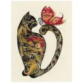 1458 Русские узоры. Кошка