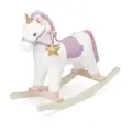 Лошадка-качалка единорог Junion Мими-Мун, натуральное дерево, качественная шлифовка, для детей от 1 года, 74х60 см