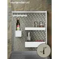 VERANDA: Органайзеры для Перфорированного Экрана - Белые - Уличная Модульная Кухня