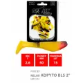 Силиконовая приманка для рыбалки RELAX - риппер KOPYTO BLS 2, длина - 5,0cm, вес - 2,6g, цвет S061 (Red, Yellow) (15 штук)