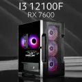 START черный Intel Core i3-12100F AMD Radeon RX 7600 8 Гб Intel H610 16 ГБ DDR4 1000 POWER500 BOX3500 AIR1000 WATER0