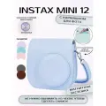 Чехол для фотоаппарата Instax mini 12 с кармашком, ударопрочный, с ремешком, магнитная застежка