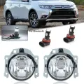 Противотуманные фары со светодиодной подсветкой для Mitsubishi Outlander 2016 2017 2018 2019, передний бампер, противотуманные фары, галогенные фары, аксессуары для дальнего света, led lights only, Right side