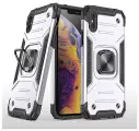 Противоударный чехол Legion Case для iPhone X / XS серебряный
