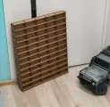 Органайзер настенный, деревянный, для коллекции машинок масштабом 1:61, 60 ячеек