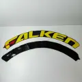 Наклейки на шины FALKEN жёлтые. Клей в комплекте. Резиновые буквы для колес авто, надписи спортивные на диски и резину.