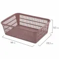 Упаковка 10 шт. Корзинка 4 литра универсальная, 9,5х30х19,5 см, для хранения, пластик, ассорти, 332, 433320065