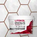 Затирка эпоксидная EpoxyElite для укладки и затирки мозаики и керамической плитки 1 кг, табачный