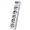 Сетевой фильтр Pilot SG 5x10, 3 метра, 5 двойных розеток стандарта Gadget parking, 10А / 2200 Вт, серый