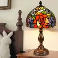 Винтажная настольная лампа Тиффани с абажуром, светильник для комнаты, кухни, спальни