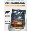 Корм влажный Зоогурман BIG DOG Premium Говядина с бараниной, для собак, 6шт*850гр