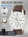 Наручные часы BOSS, коричневый/белый