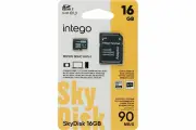 Карта памяти 16ГБ Intego SkyDisk, адаптер на SD, класс скорости Class 10