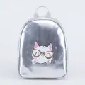 Рюкзак детский серебрист. Котофей 02811290-40 размер выс. 25 см
