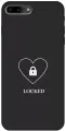 Силиконовый чехол на Apple iPhone 8 Plus / 7 Plus / Эпл Айфон 7 Плюс / 8 Плюс с рисунком Locked W Soft Touch черный