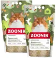 ZOONIK ДРЕВЕСНЫЙ КОМКУЮЩИЙСЯ наполнитель древесный комкующийся для длинношерстных кошек 5 + 5 л