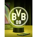 Ночник Футбольный Клуб Боруссия Дортмунд - FC Borussia Dortmund. Подарок болельщику — декор в комнату фаната футбола с клубной символикой, любимыми игроками и духом Лиги чемпионов и больших турниров.