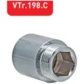 Удлинитель 1вн. х 60мм Vtr.198 С (хром)