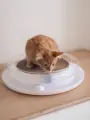 Когтеточка с игрушкой для кошек, Не Один Дома Орбита, белый, 44х44х10 см